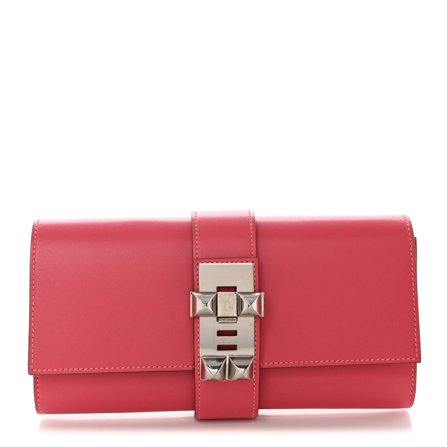 Hermes Tadelakt Medor 23 Clutch Rose Lipstick 1 of 6