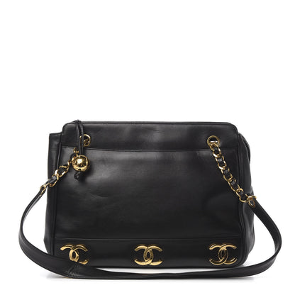 Chanel Lambskin CC Shoulder Bag Black 1 of 14