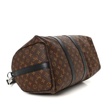 Louis Vuitton Monogram Macassar Keepall Bandouliere 45 3 of 9