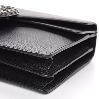 Gucci Pebbled Calfskin Small Dionysus Shoulder Bag Black 9 of 12