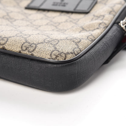 Gucci GG Supreme Monogram Web Belt Bag Black 11 of 11