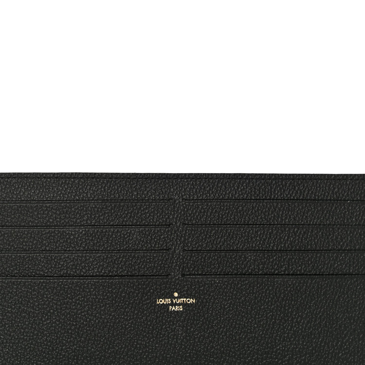 Louis Vuitton Calfskin Felicie Chain Wallet Card Holder Insert Black 6 of 8