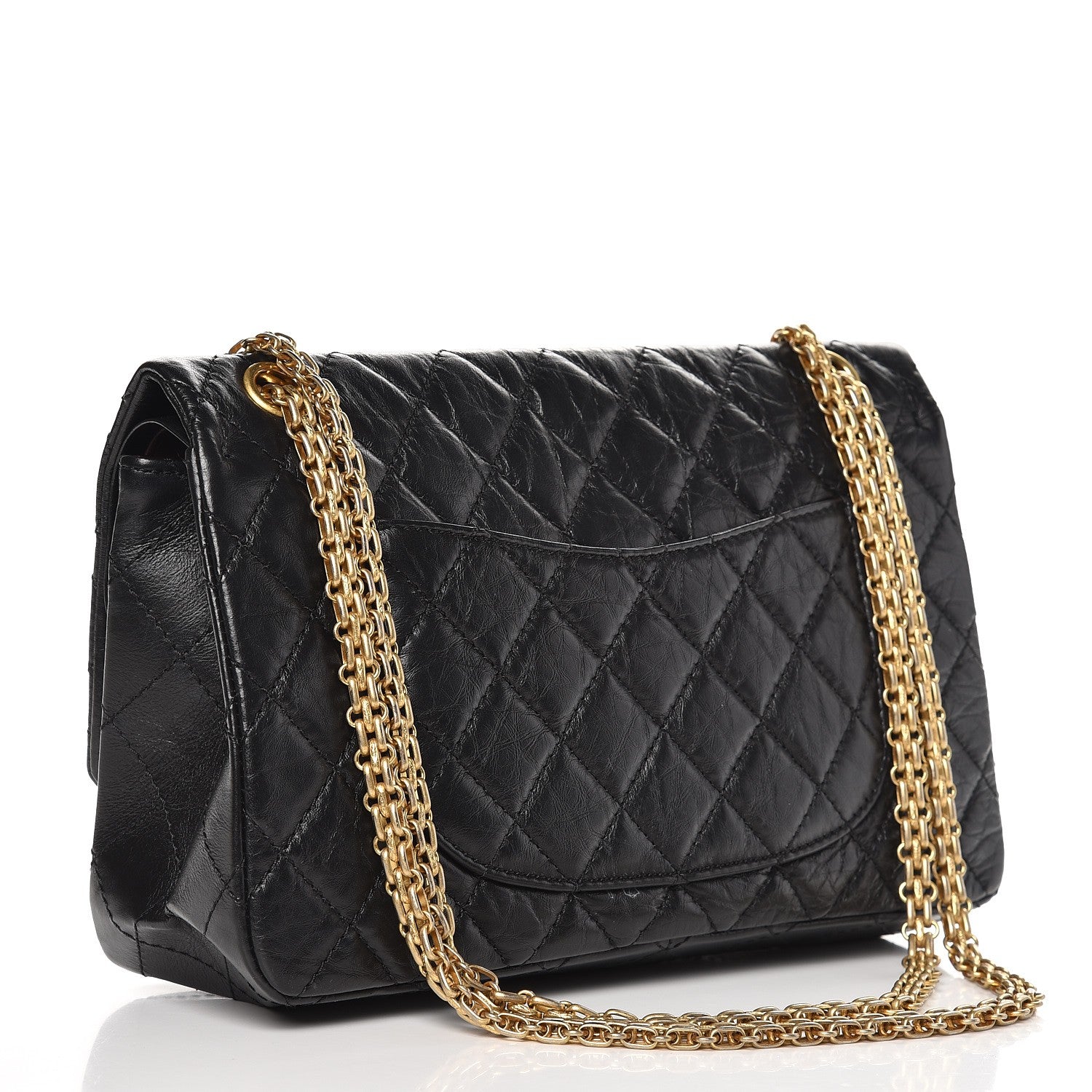 Chanel Aged Calfskin Quilted 2.55 Reissue 226 Flap Black 4 of 10