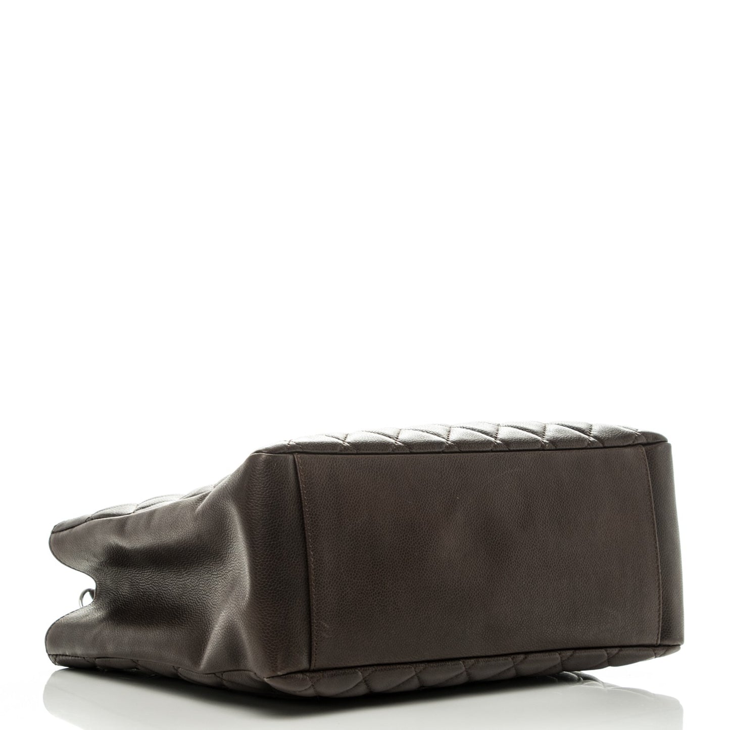 Caviar Quilted Grand Shopping Tote GST Brown