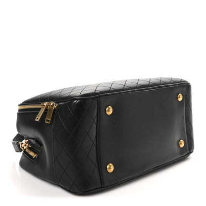 Saint Laurent Lambskin Lyia Quilted Duffle Bag Black 4 of 11