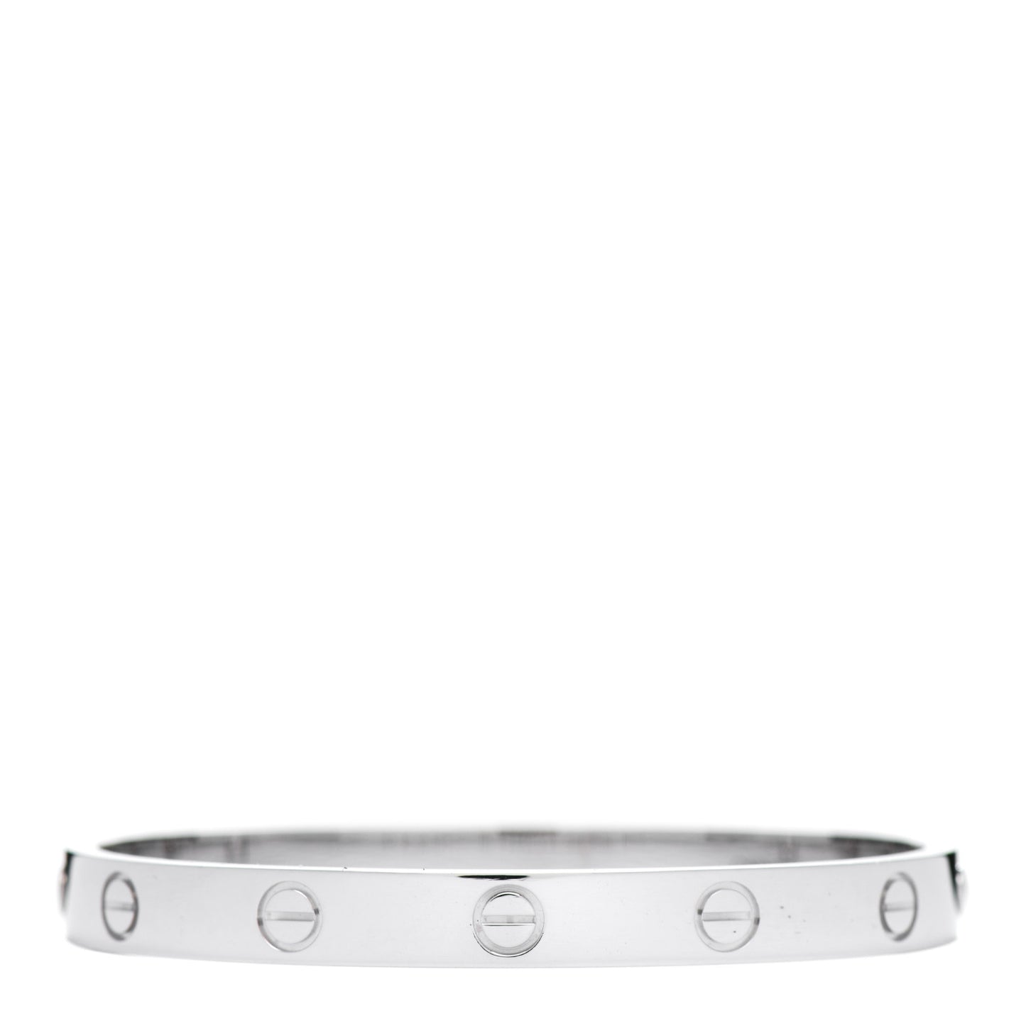 18K White Gold LOVE Bracelet 16