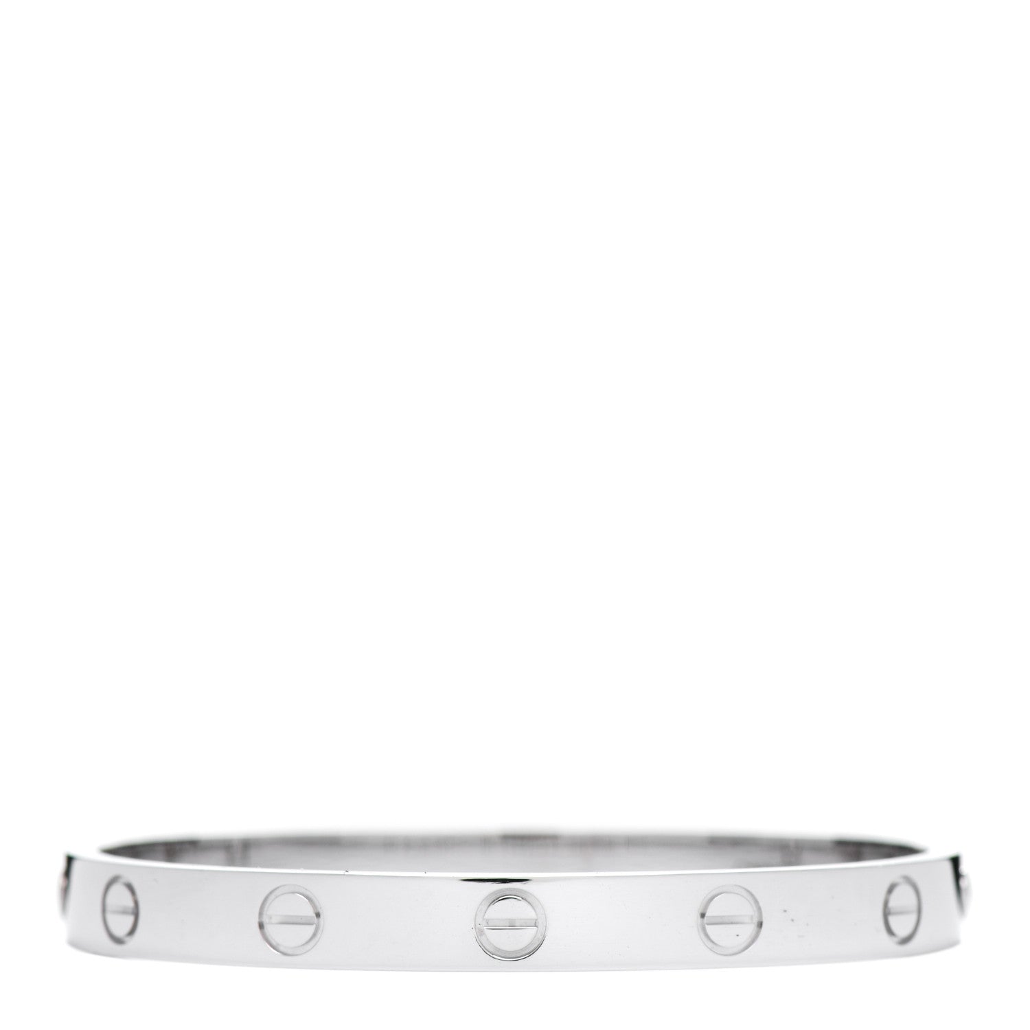 Cartier 18K White Gold LOVE Bracelet 16 2 of 5