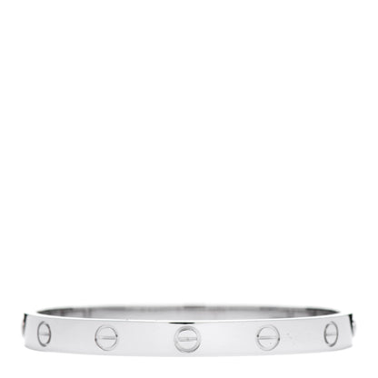 Cartier 18K White Gold LOVE Bracelet 16 2 of 5
