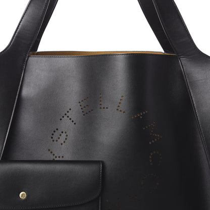 Stella McCartney Eco Alter Nappa East West Perforated Tote Black 8 of 10