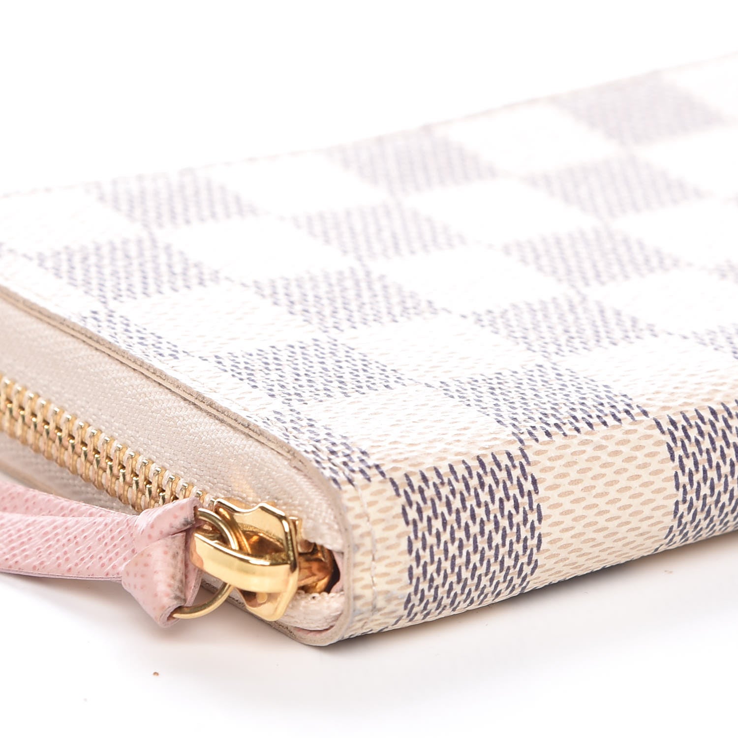 Louis Vuitton Damier Azur Clemence Wallet Rose Ballerine 8 of 11