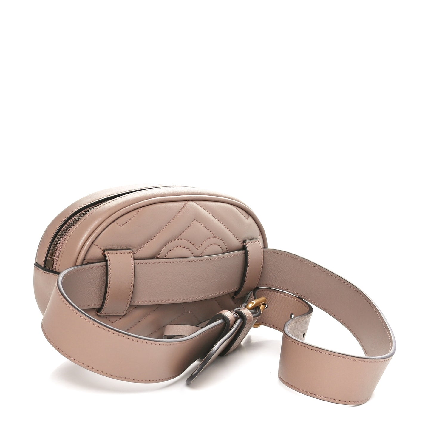 Calfskin Matelasse GG Marmont Belt Bag 85 34 Porcelain Rose