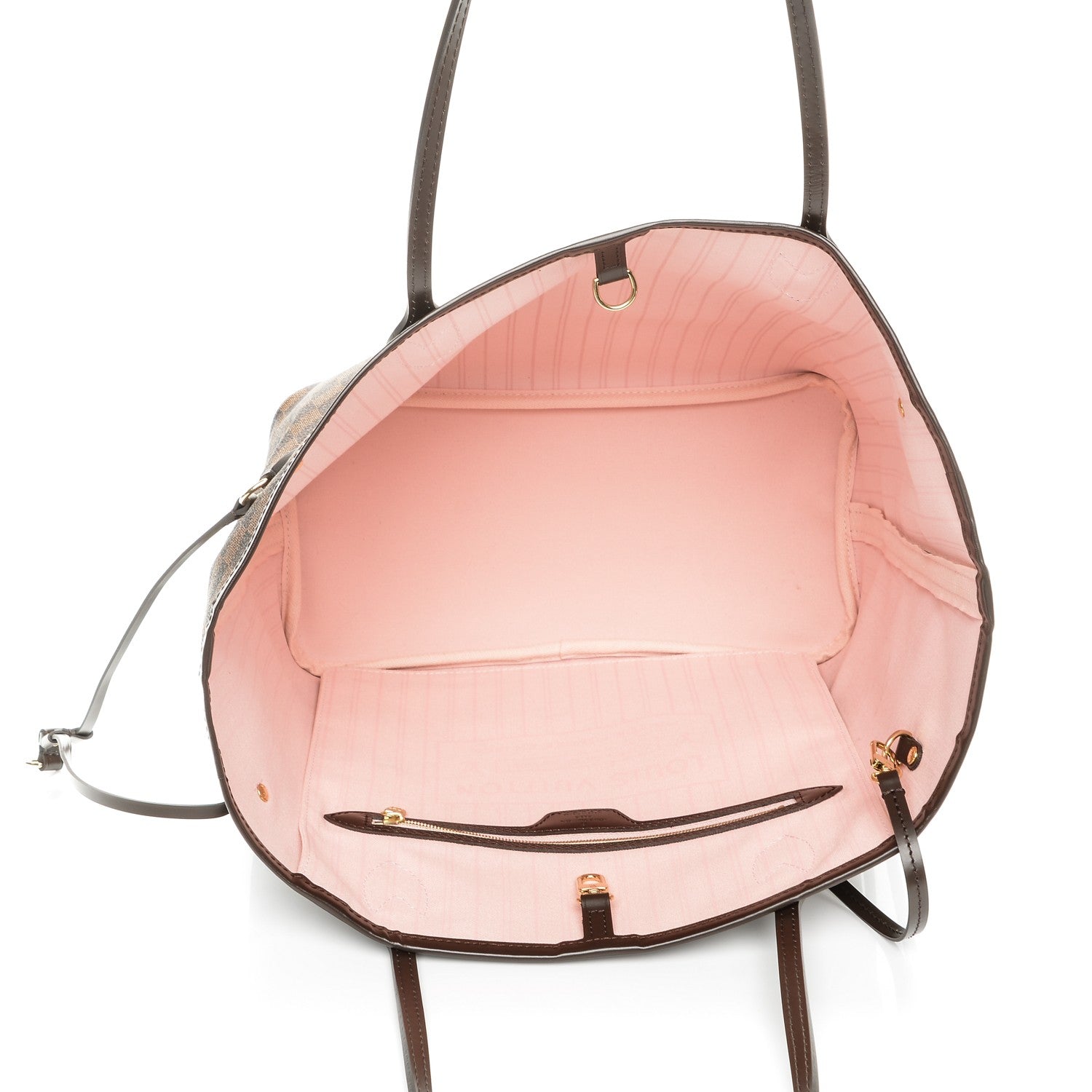 Louis Vuitton Damier Ebene Neo Neverfull MM Rose Ballerine 5 of 8