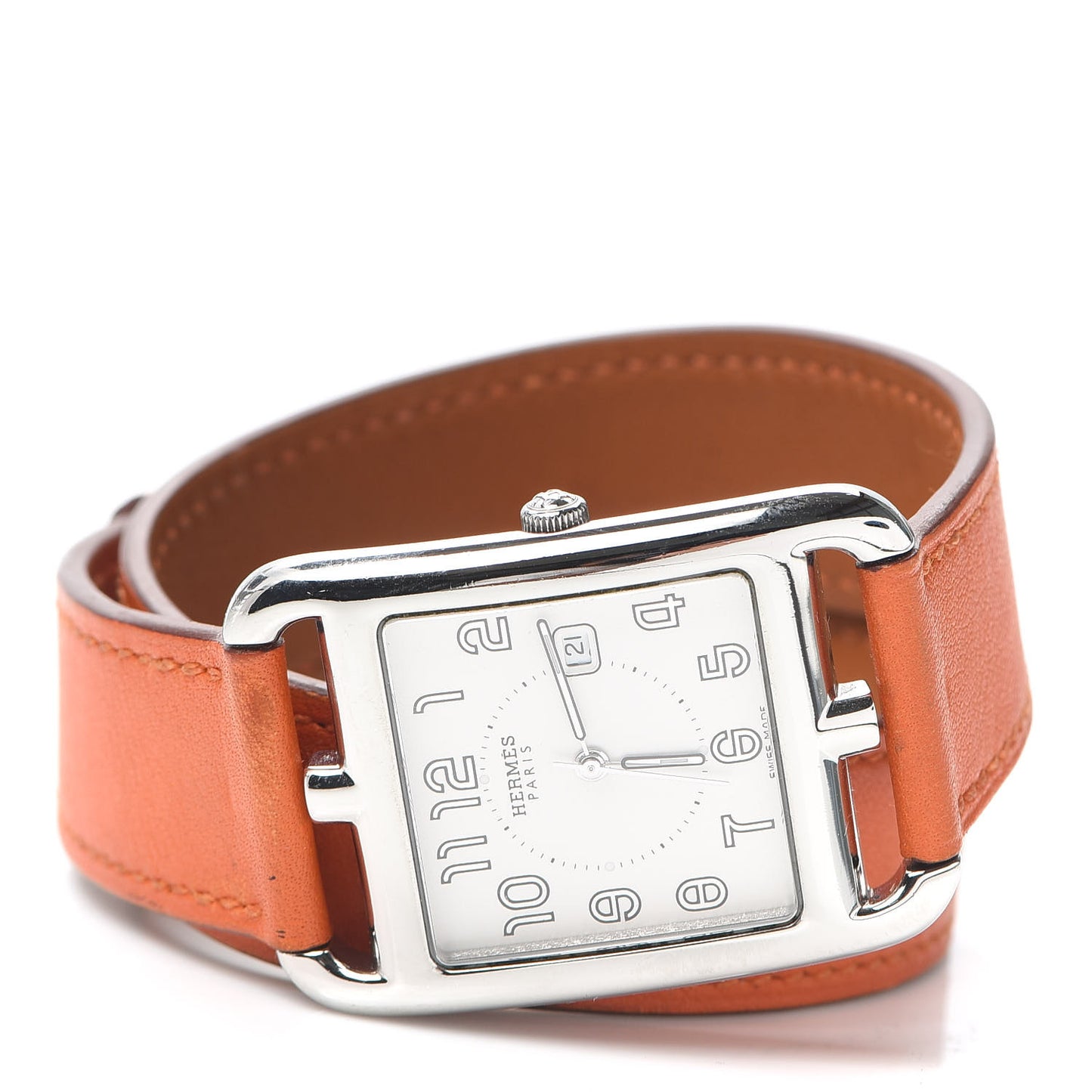 Stainless Steel Swift 29mm Cape Cod Double Tour Quartz Watch Orange