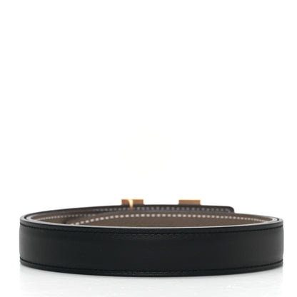 Hermes Box Epsom 24mm Mini Constance H Belt 80 Black Etoupe 2 of 6