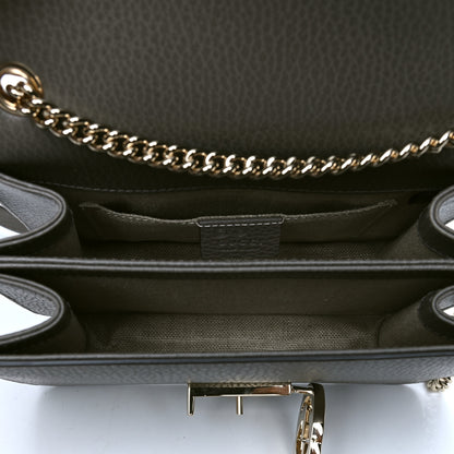 Gucci Dollar Calfskin Small Interlocking G Shoulder Bag Loess 4 of 4