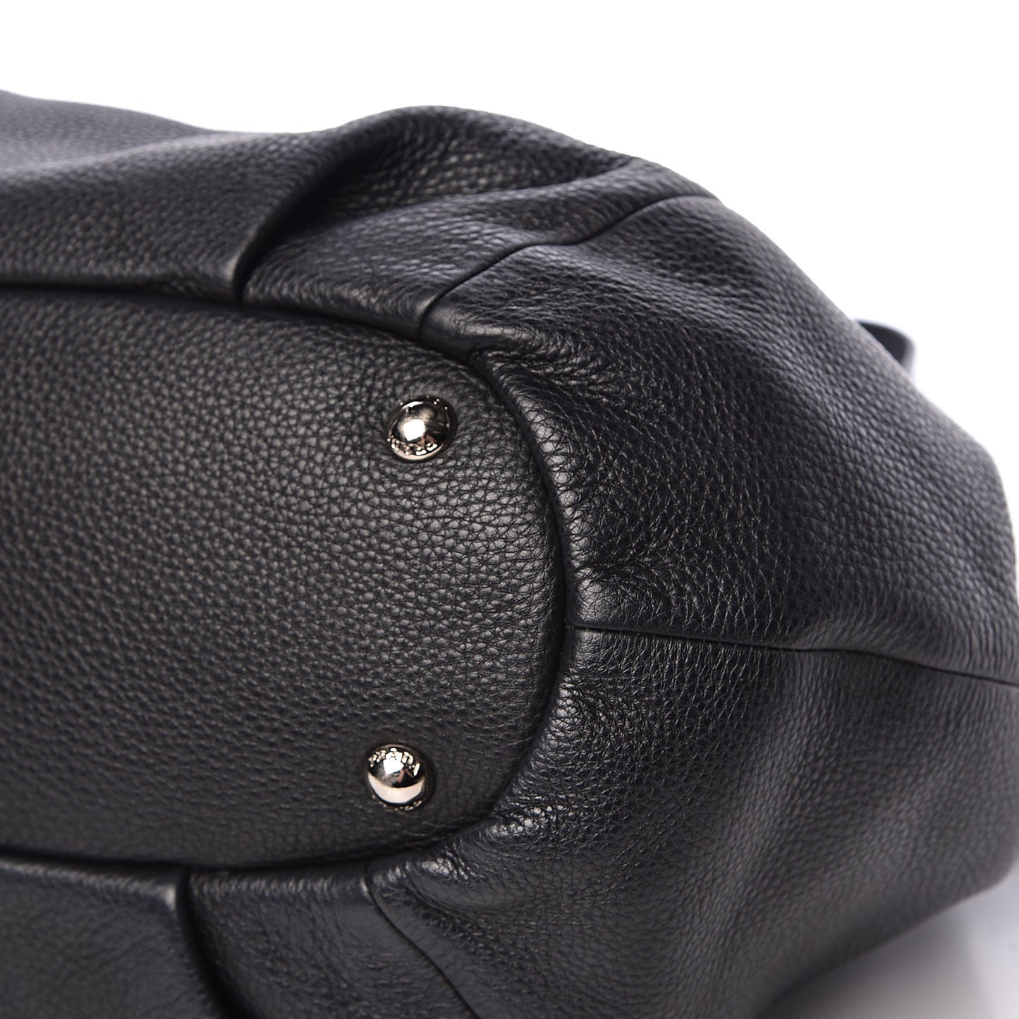 Vitello Daino Shoulder Bag Black