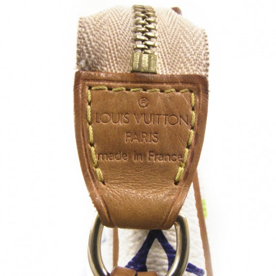 Monogram Multicolor Pochette Accessories White