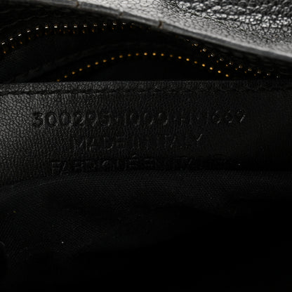 Balenciaga Chevre Gold Metallic Edge Hardware Mini City Black 8 of 11