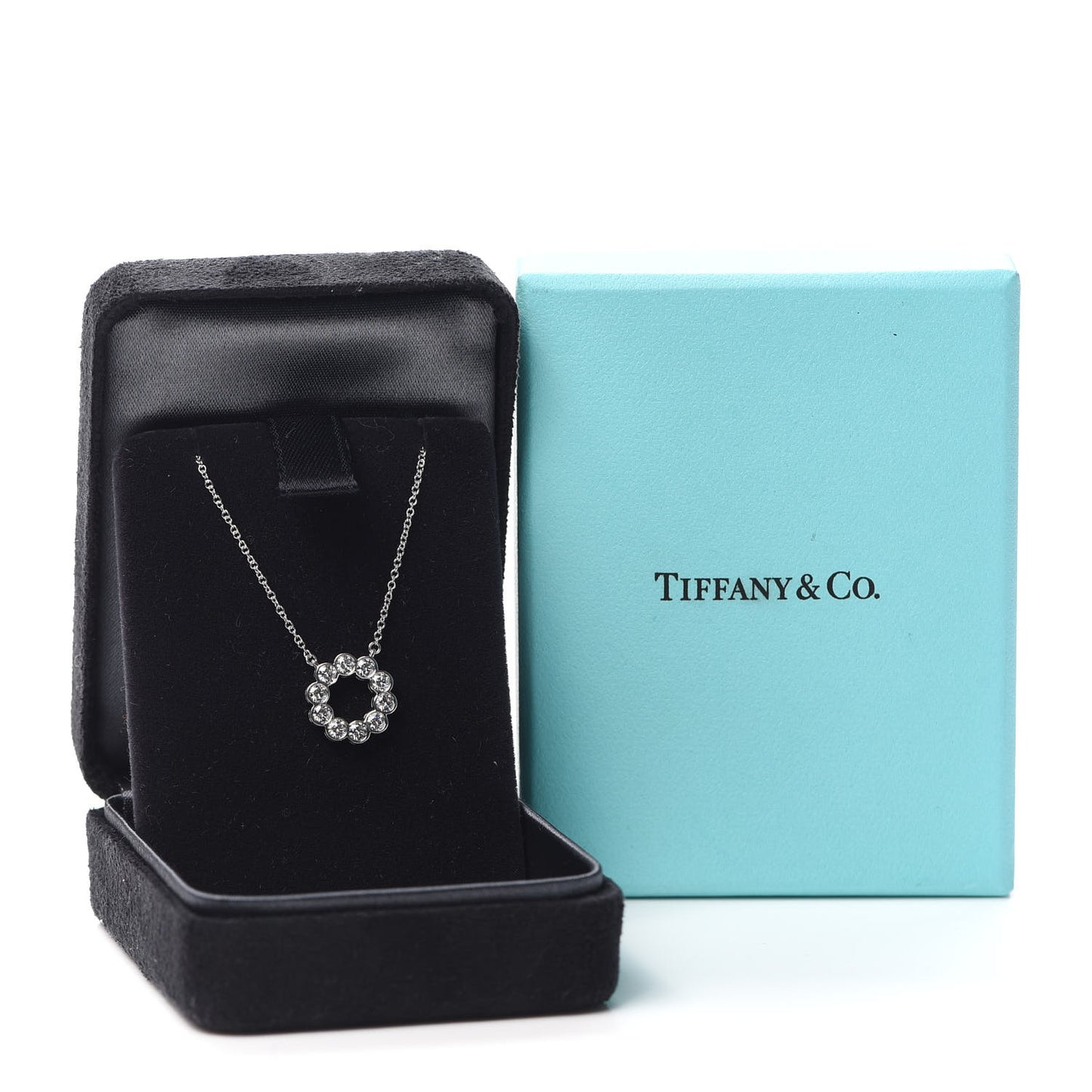 Platinum Diamond .52ctw Jazz Round Pendant Necklace
