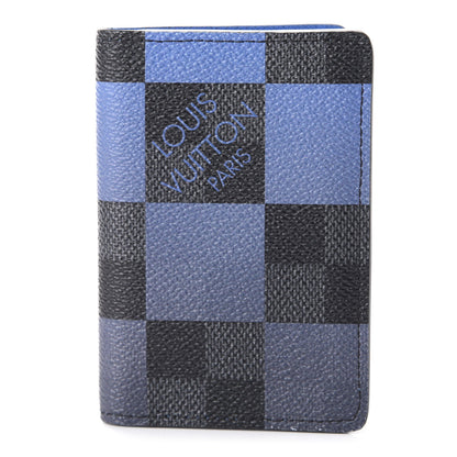 Louis Vuitton Damier Graphite Giant Pocket Organizer Blue 1 of 10