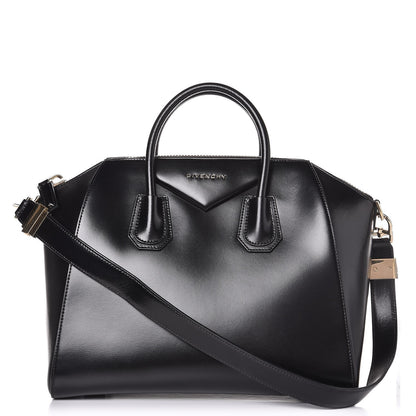 Givenchy Shiny Lord Calfskin Medium Antigona Black 1 of 13