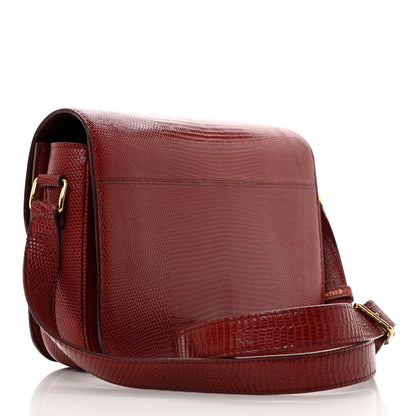 Celine Lizard Medium Triomphe Light Burgundy 2 of 12