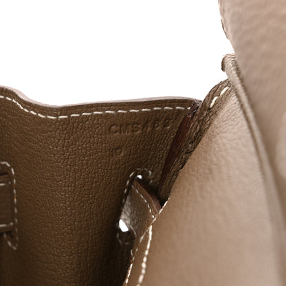 Hermes Togo Birkin 30 Etoupe 7 of 12