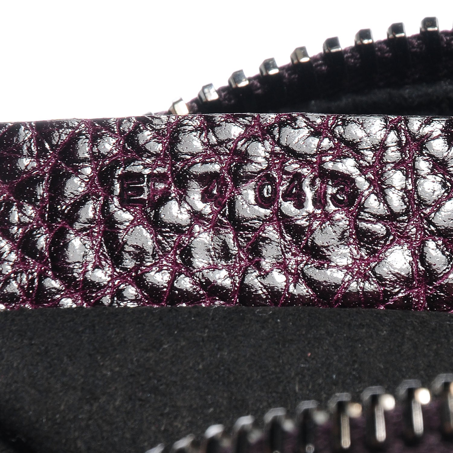 Givenchy Glazed Pebbled Calfskin Mini Lucrezia Aubergine 6 of 9