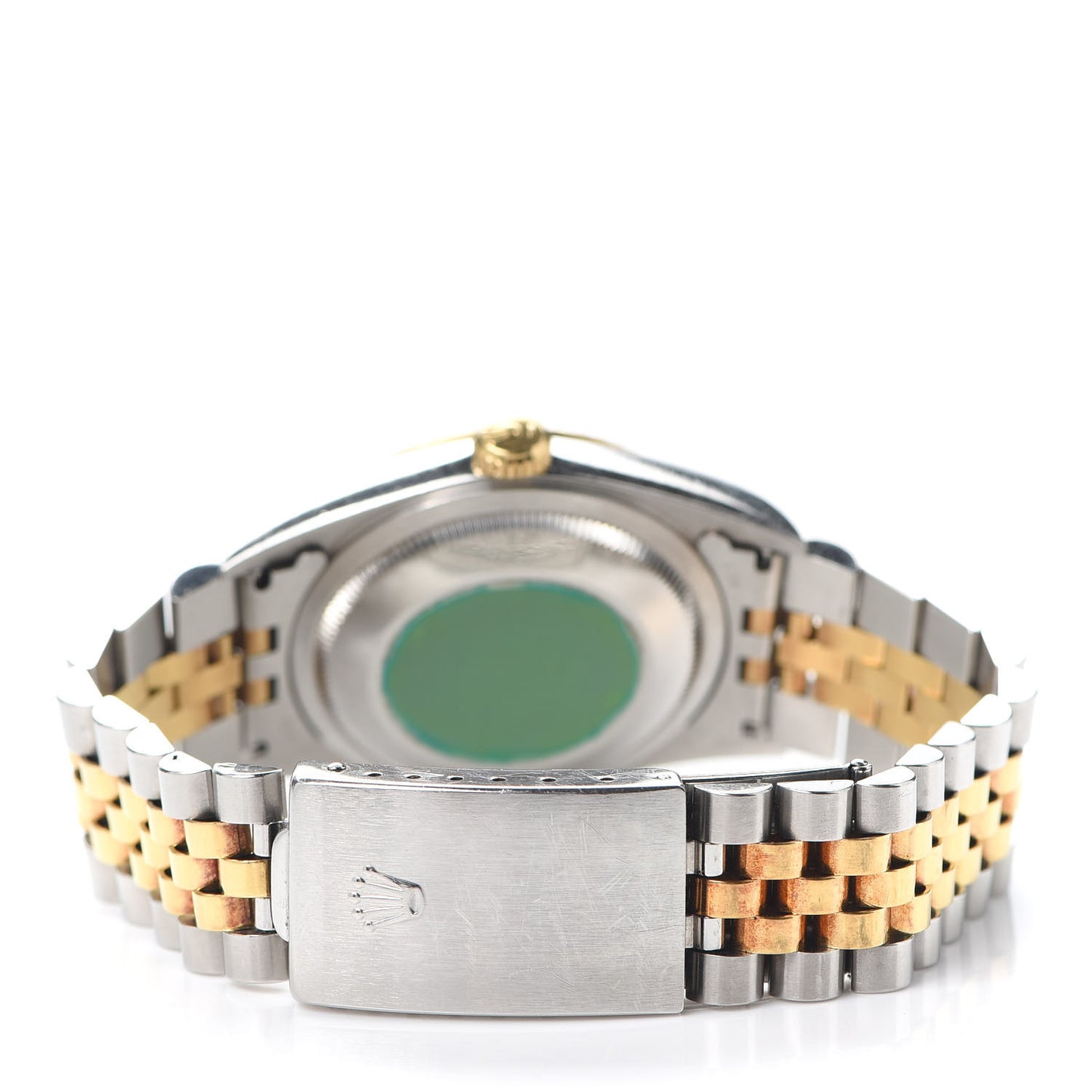 Stainless Steel 18K Yellow Gold Diamond 36mm Oyster Perpetual Datejust Watch White 16233