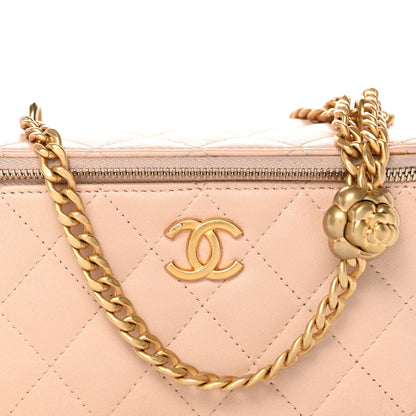 Chanel Lambskin Quilted Sweet Camellia Small Vanity Case With Chain Pink 8 of 11