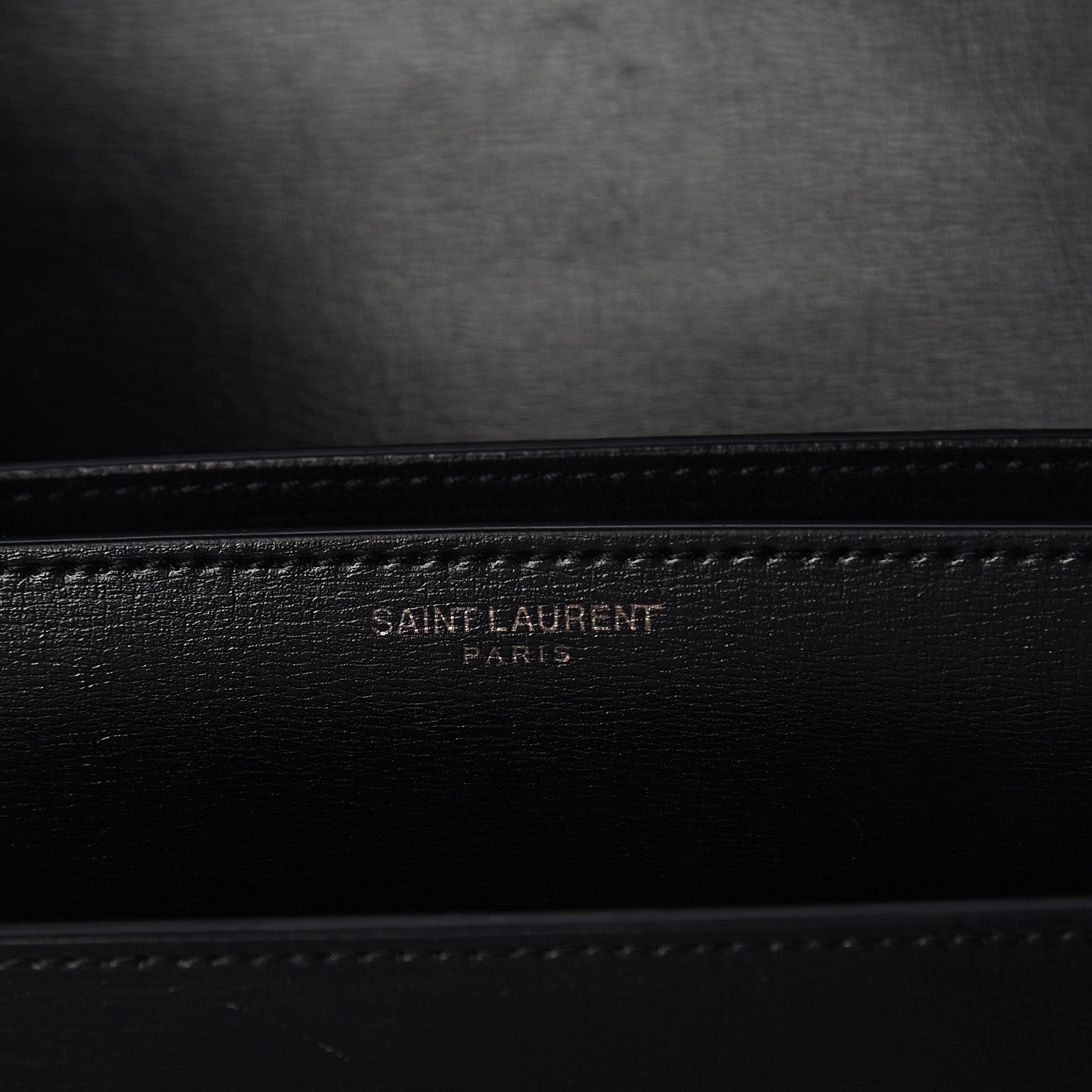 Saint Laurent Calfskin Large Monogram Sunset Black 5 of 9