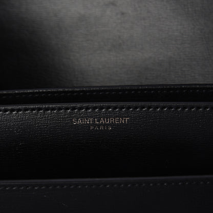 Saint Laurent Calfskin Large Monogram Sunset Black 5 of 9