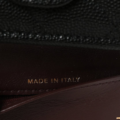 Chanel Caviar Quilted Tri-Fold Flap Wallet Black 7 of 8