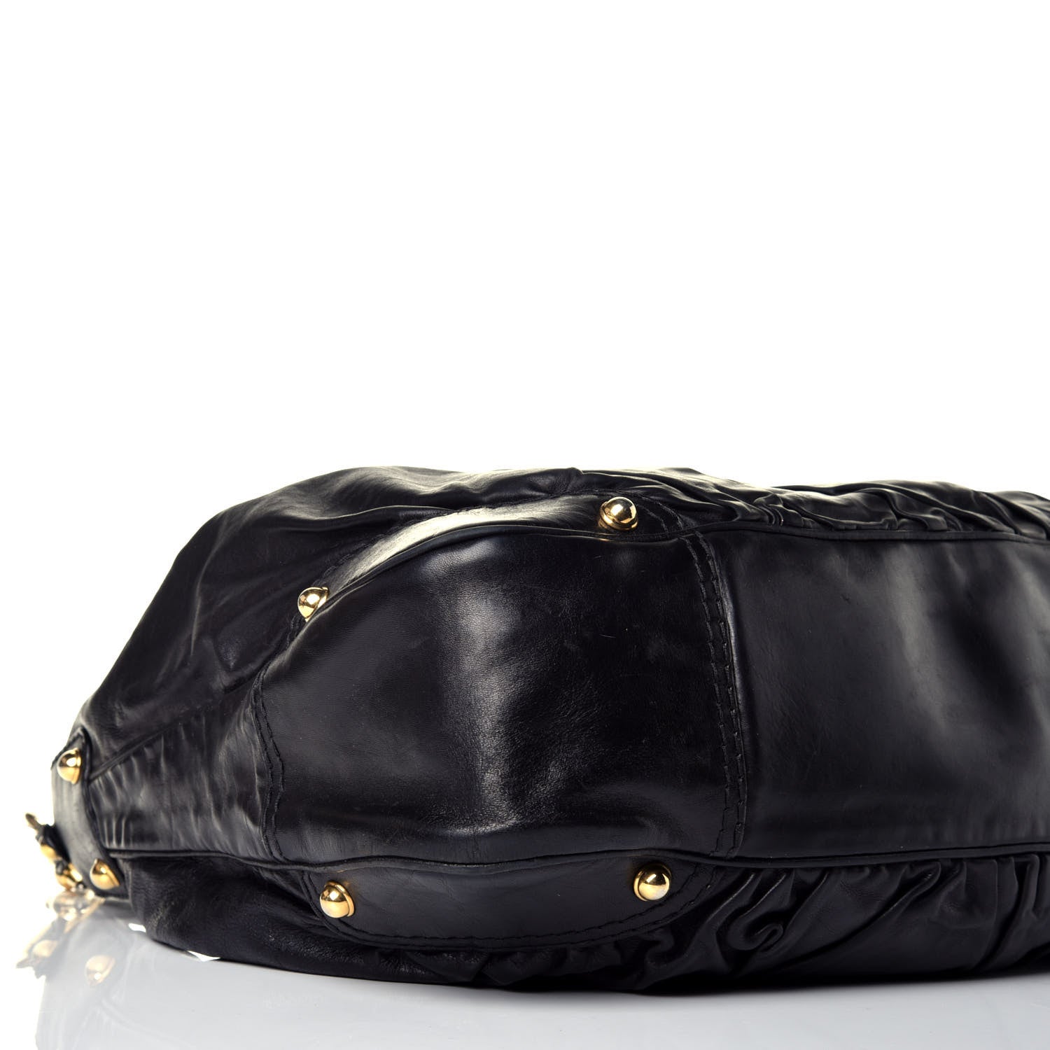 Gucci Calfskin Large Jockey Hobo Black 8 of 10