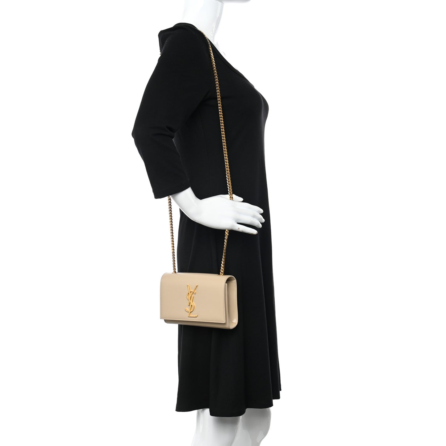 Grain De Poudre Small Monogram Kate Satchel Nude Powder