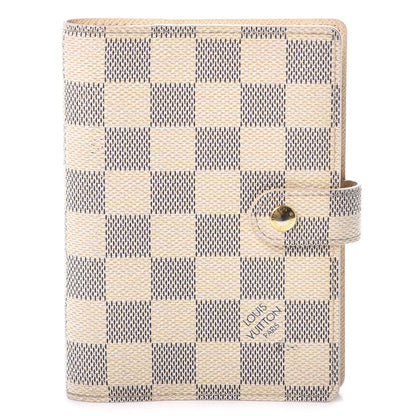 Louis Vuitton Damier Azur Small Ring Agenda Cover 1 of 11