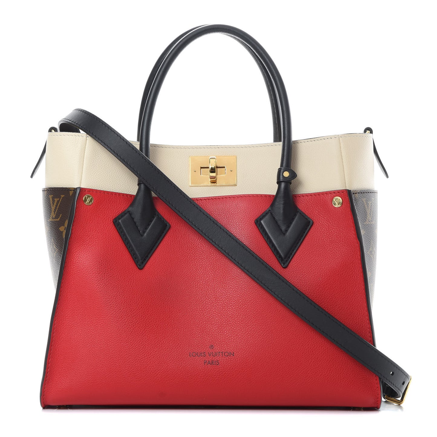 Calfskin Monogram On My Side Pirate Red