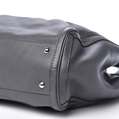 Gucci Pebbled Calfskin Medium Bella Tote Grey 8 of 12