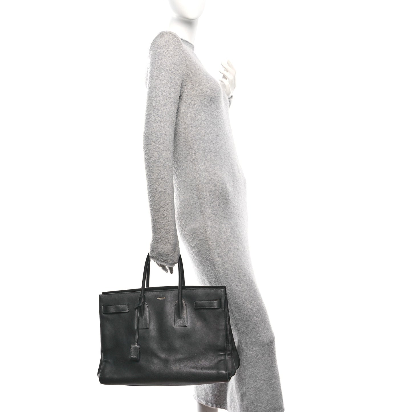 Calfskin Large Sac De Jour Carryall Black