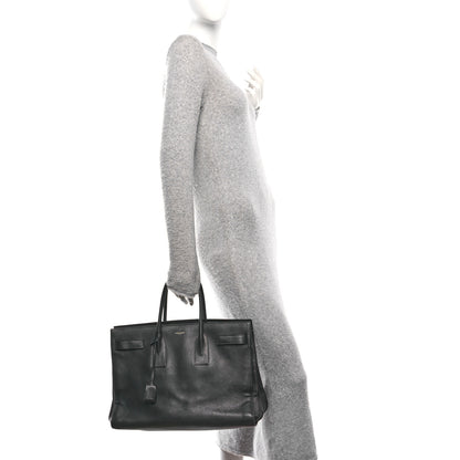 Saint Laurent Calfskin Large Sac De Jour Carryall Black 2 of 10
