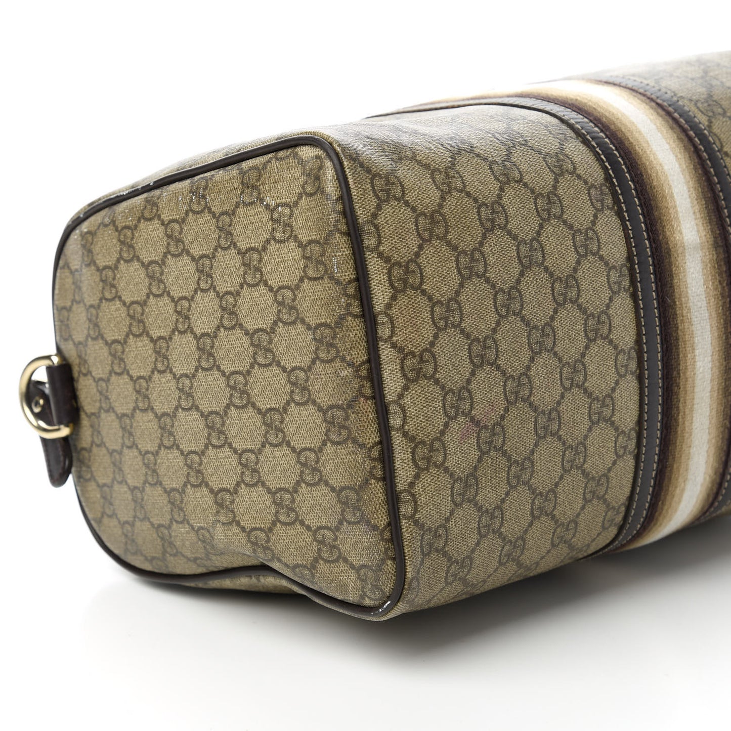 GG Plus Monogram Web Medium Joy Boston Dark Brown