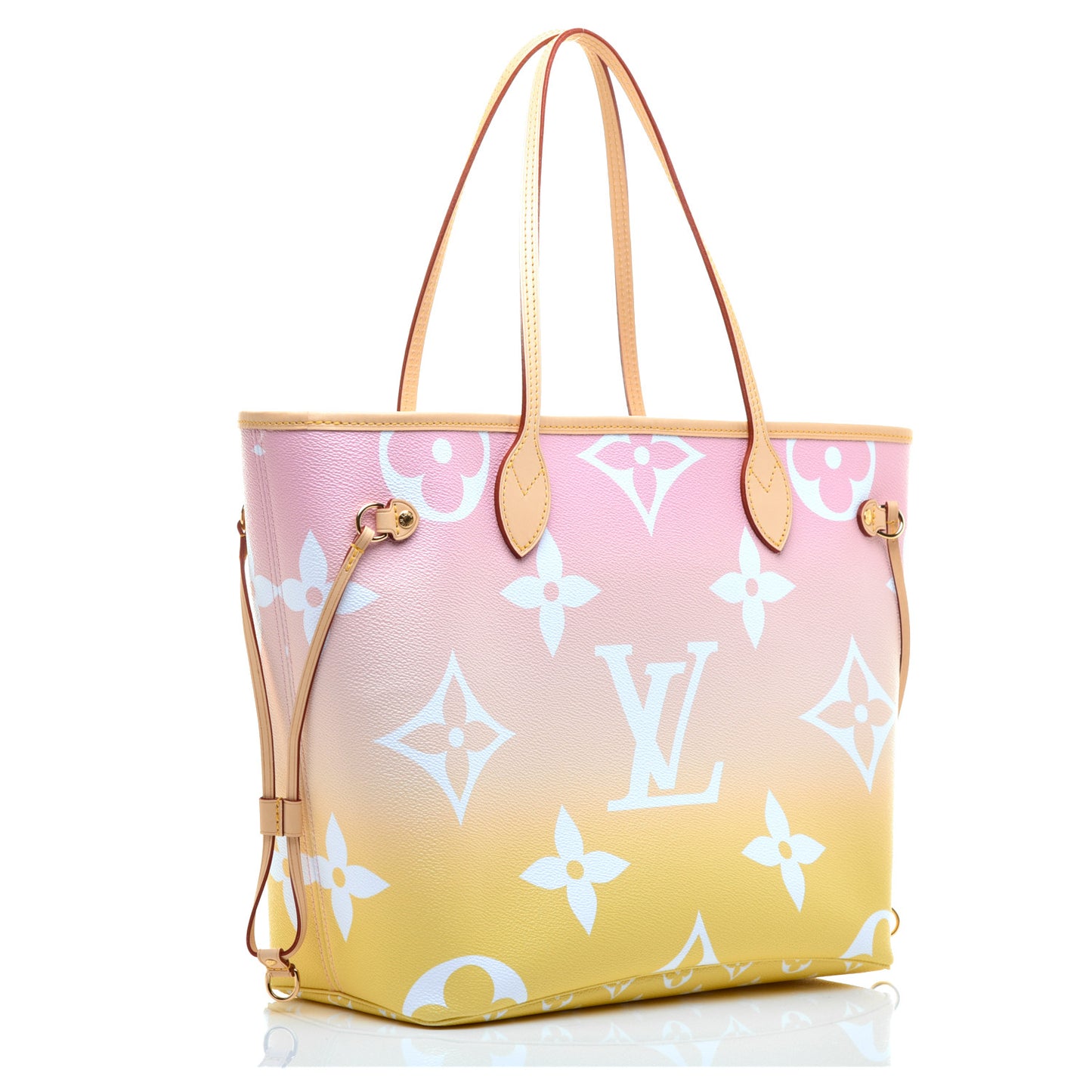 Monogram Giant By The Pool Neverfull MM Light Pink