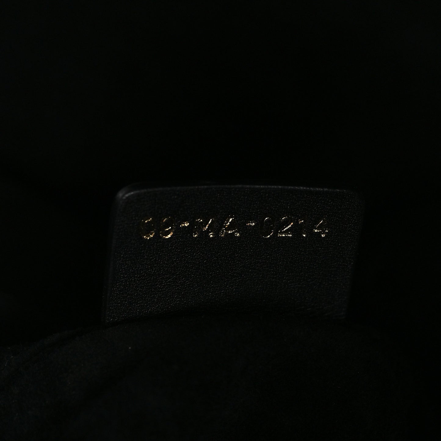 Calfskin Macrocannage Large Toujours Black
