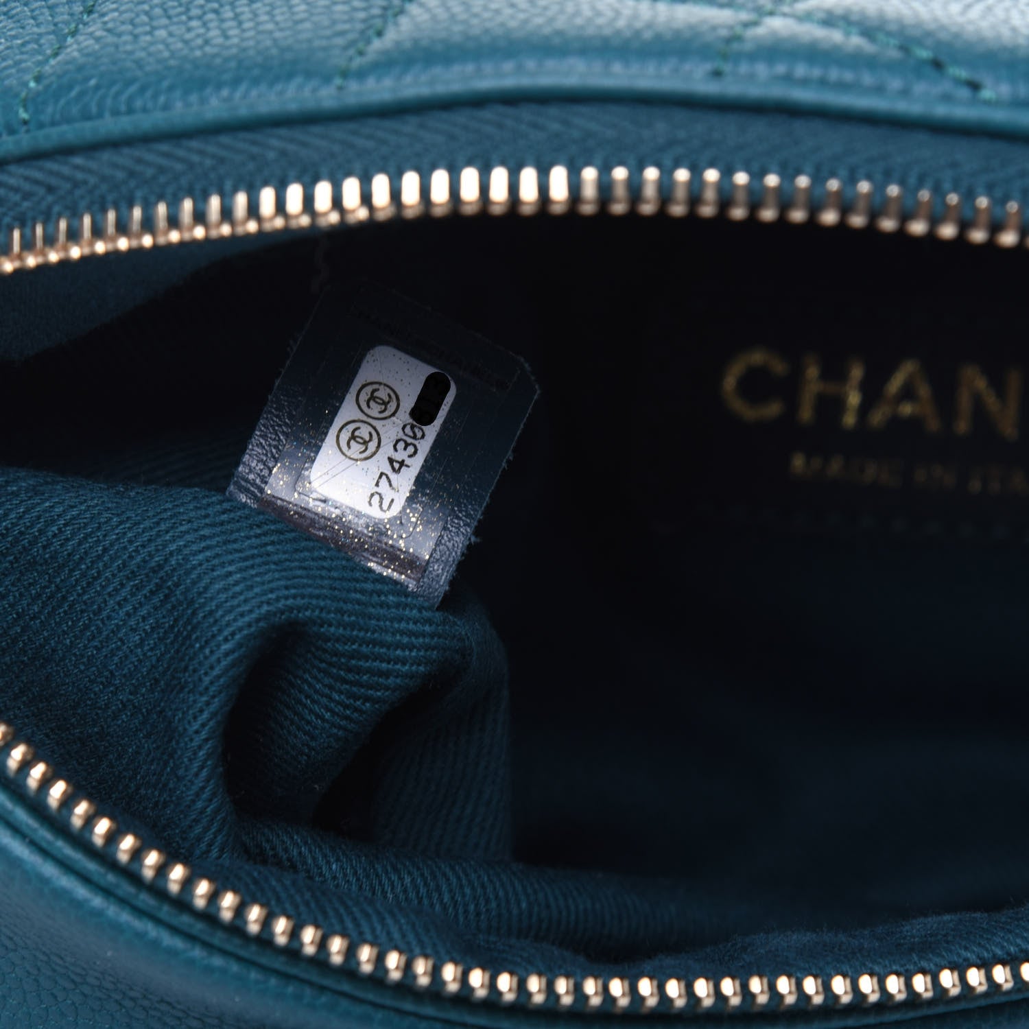 Chanel Caviar Quilted Business Affinity Waist Belt Bag Dark Turquoise 6 of 12