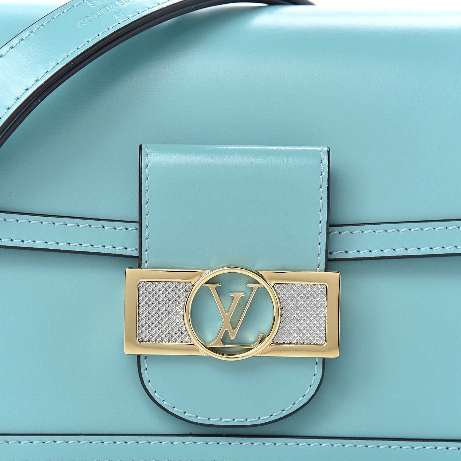 Louis Vuitton Smooth Calfskin Dauphine Mini Blue 8 of 11
