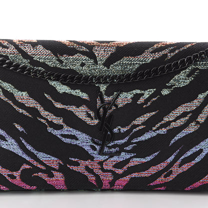 Saint Laurent Tiger Burnout Monogram Chain Wallet Multicolor 7 of 9