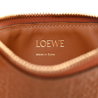Loewe Calfskin Embossed Repeat Coin Card Holder Tan 6 of 8