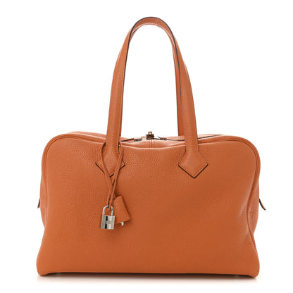 Hermes Taurillon Clemence Victoria II 35 Orange 1 of 10