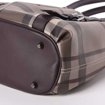 Burberry Smoked Check Small Northfield Tote Plum 9 of 9