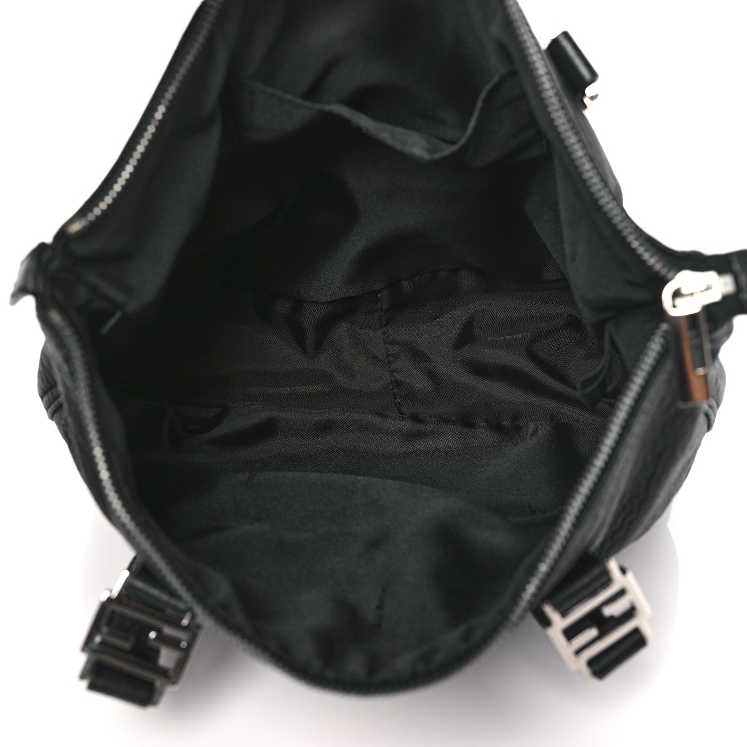 Fendi Crinkled Lambskin Zip Tote Black 5 of 12